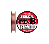 Шнур Sunline Siglon PE х8 150m 1.0/0.171mm 16lb/7.7kg Multi Color (1658.10.01)