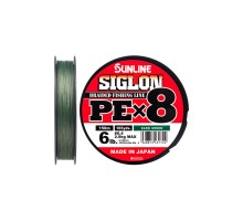 Шнур Sunline Siglon PE х8 150m 0.4/0.108mm 6lb/2.9kg Dark Green (1658.09.73)