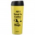 Термокружка Ardesto Coffee Time Panda 450 мл Yellow (AR2645DTY)