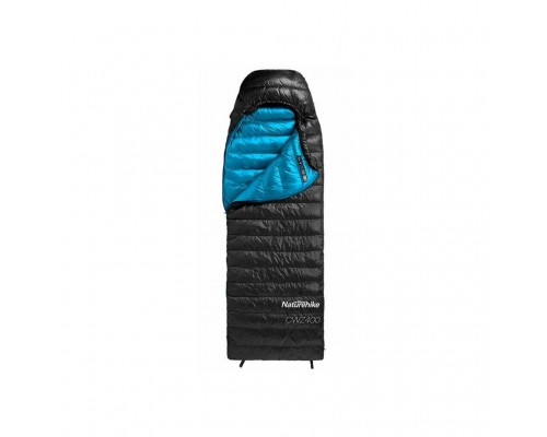 Спальний мішок Naturehike CWZ400 NH19W400-Z 550FP 90 Goose Down Black (6927595765371)