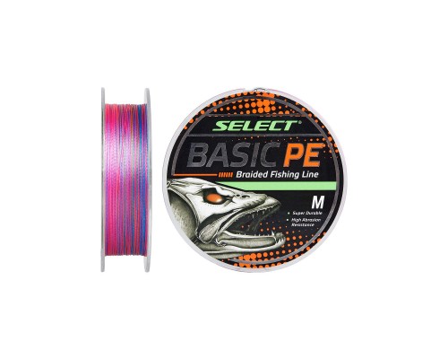 Шнур Select Basic PE 100m Multi Color 0.18mm 22lb/9.9kg (1870.30.83)