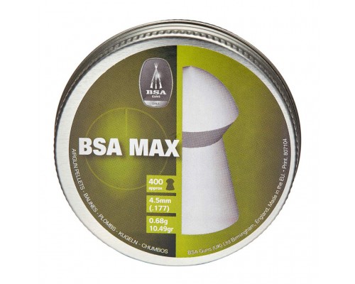 Пульки BSA Max 4,5 мм 400 шт/уп (756)