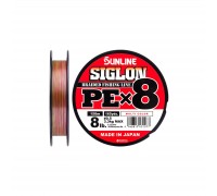 Шнур Sunline Siglon PE х8 150m 0.5/0.121mm 8lb/3.3kg Multi Color (1658.09.98)