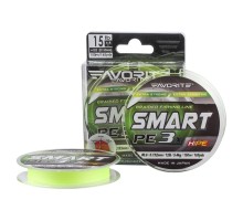 Шнур Favorite Smart PE 3x 150м 0.5/0.117mm 9lb/4.1kg Fl.Yellow (1693.10.55)