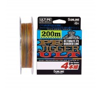 Шнур Sunline PE-Jigger ULT 200m 2.5/0.250mm 40lb/18.5kg Multi Color (1658.10.39)