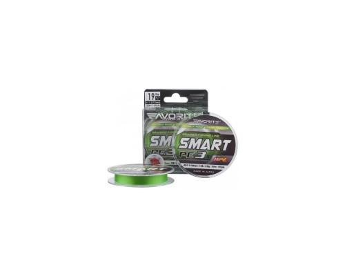 Шнур Favorite Smart PE 3x 150м 0.8/0.153mm 15lb/6.8kg Light Green (1693.10.67)