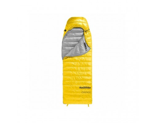 Спальный мешок Naturehike CWZ400 NH19W400-Z 550FP 90 Goose Down Yellow (6927595765364)