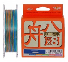 Шнур YGK Veragass Fune X8 150m Multi Color 0.6/0.128mm 14lb/5.2kg (5545.02.60)