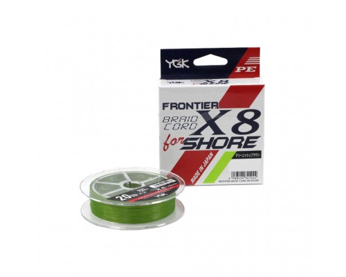 Шнур YGK Frontier Braid Cord X8 150m Green 1.2/0.185mm 20lb/9.0kg (5545.02.97)