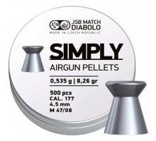 Пульки JSB Diabolo Simply 4,5 мм, 0.535 г, 500 шт/уп (001246-500)