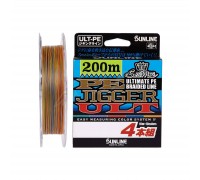 Шнур Sunline PE-Jigger ULT 200m 1.5/0.205mm 25lb/11.0kg Multi Color (1658.10.36)