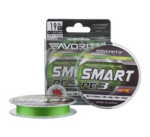 Шнур Favorite Smart PE 3x 150м 0.15/0.066mm 2.5lb/1.2kg Light Green (1693.10.60)