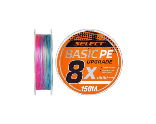 Шнур Select Basic PE 8x 150m Multi Color 0.6/0.10mm 12lb/5.5kg (1870.31.42)