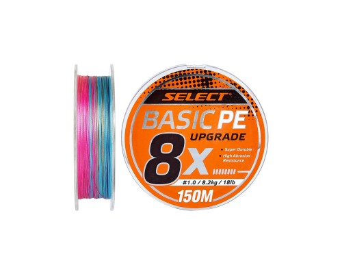 Шнур Select Basic PE 8x 150m Multi Color 0.8/0.12mm 14lb/6kg (1870.31.43)