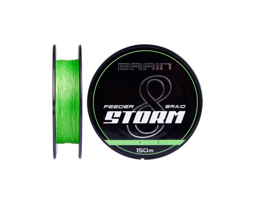 Шнур Brain fishing Storm 8X 150m 0.16mm 25lb/11.1kg Lime (1858.52.00)