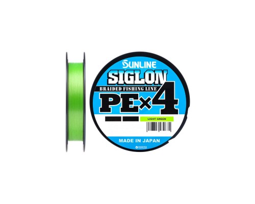 Шнур Sunline Siglon PE н4 150m 0.6/0.132mm 10lb/4.5kg Light Green (1658.09.04)