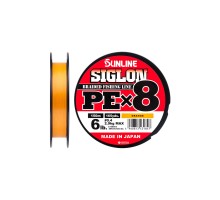 Шнур Sunline Siglon PE х8 150m 0.4/0.108mm 6lb/2.9kg Помаранч (1658.09.85)